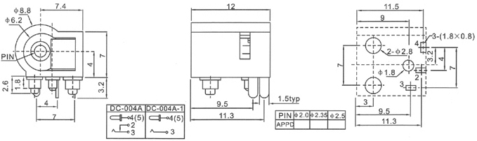 DC-004A規(guī)格書 DC-004A規(guī)格書