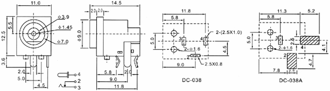 DC-038A規(guī)格書 DC-038A規(guī)格書