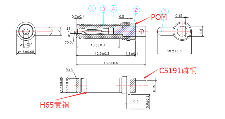3.6x1.1x168mm負(fù)極焊片dc插頭尺寸圖.jpg
